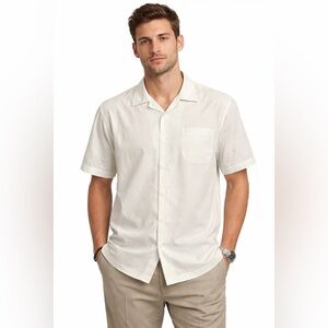 Daniel Cremieux White Dress Shirt XL Short Sleeve